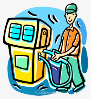 Gas Station Fill-up Royalty Free Vector Clip Art Illustration #3364513