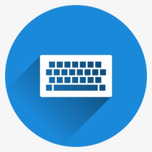 Keyboard, Icon - Movie Icon Png Blue #3365277