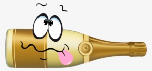 Bouteille De Champagne Clipart Bebida Cartoon Png - Bouteille De Champagne Clipart #3366228