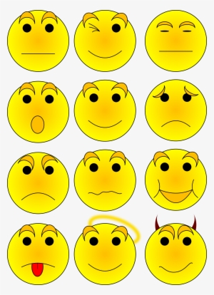 Jpgpngsvg - Free Facial Expressions Clipart #3366975