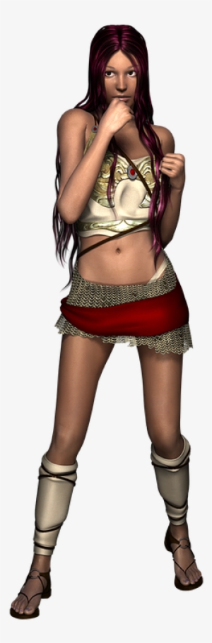 Girl, Woman, Warrior, Elven, 3d, Transparent Background - Woman Warrior #3367612