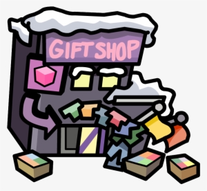 Outside View Of Giftshop - Club Penguin Gift Shop Outside #3367764