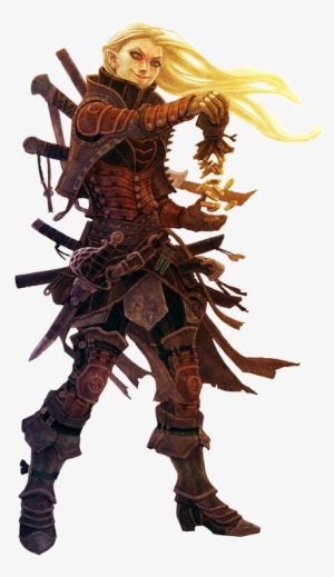 Female Thief Png Image - Rogue Elf Leather Armour #3368077