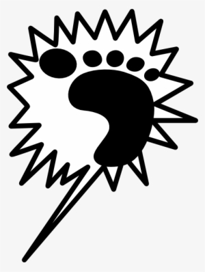 Big Kick Clip Art - Kicking Cancer / Kicked Cancer Necklace - 18" Chain #3368467