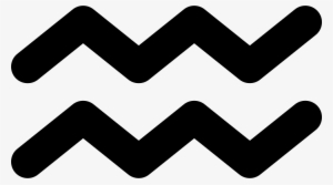 Aquarius Zig Zag Symbol #3368997