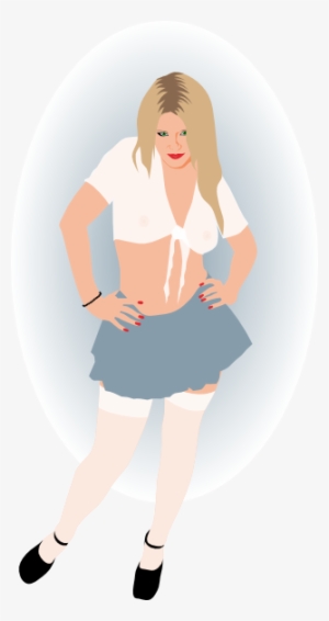 School Girl - Cartoon #3369605