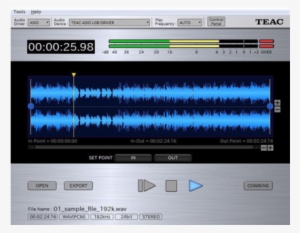 Hi-res Editor Main R640x320 \ - Teac Corporation #3369905