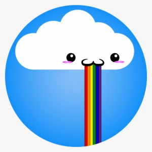 Text Clip Art - Wolke Die Regenbogen Kotzt Zum #3370582