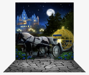 Fantasy Coach With Castle - Transparent Fantasy Backdrop Png #3371607