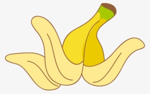 Banana Skin Draw Clipart Png - Banana Peel Clipart Png #3372321