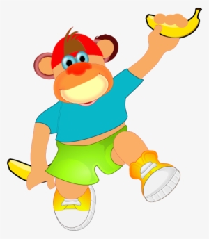 How To Set Use Monkey Holding Banana Svg Vector #3372539