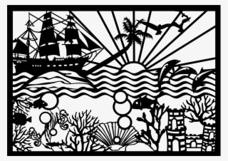 How To Set Use Ocean Theme Papercut Clipart - Boat Paper Cut #3372647