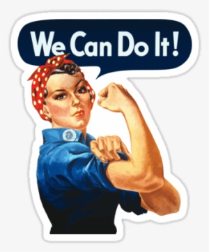 We Can Do It Sticker - Rosie The Riveter #3372846
