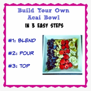 Build Your Own Acai Bowl - Your Relationships? #3373622