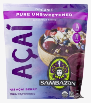 Sambazon Unsweetened Pure Acai Berry Smoothie Packs #3373907