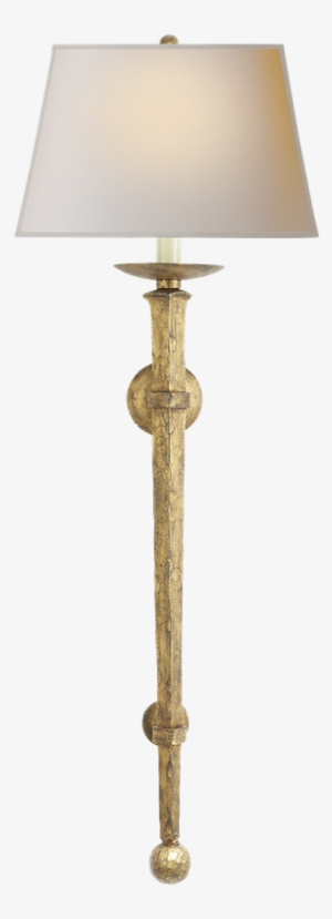 Visual Comfort Long Iron Torch In Gilded Iron With - Sconce #3374044