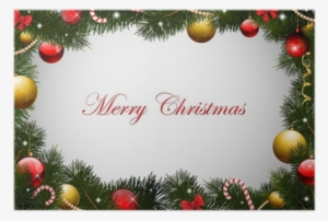 Christmas Card Background Garland Frame Poster • Pixers® - Ramka Do Zdjęcia Świąteczna #3374632