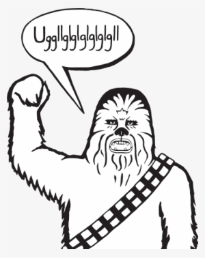 Panda - Chewbacca Black And White Clipart #3375500 Panda - Chewbacca Black And White Clipart #3375500