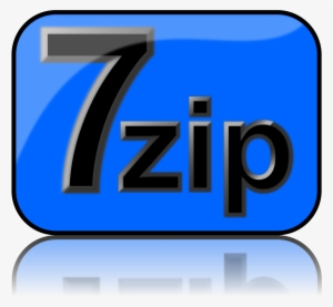 This Free Icons Png Design Of 7zip Glossy Extrude Blue #3376820
