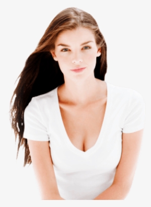 Long Hair Brunette Woman - Business Woman Face Png #3377514