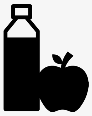 Juice Bottle And Apple Vector - Juice Icon Png #3379256