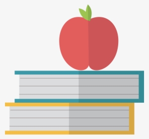 Books With Apple Png - Apple With Books Logo #3379342