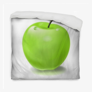 Green Apple Vector Illustration Duvet Cover • Pixers® - Granny Smith #3379523