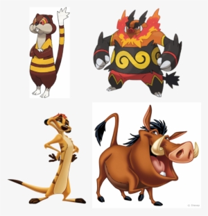 What About Timon And Pumbaa - Pokemon Emboar Weapon #3380791