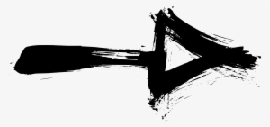 Free Download - Watercolor Arrow Black Png #3381128