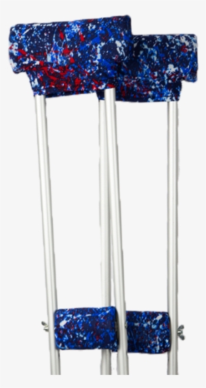 Blue Paintball Crutch Padded Covers - Broomball #3381892