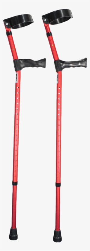 Adjustable Elbow Crutches - Red Crutches #3382117