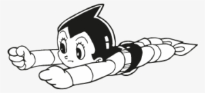 Astro Boy Black Vector - Boy Black And White Vector #3382156