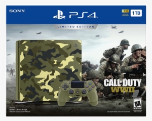 Auction - Playstation 4 1tb Slim Call Of Duty Wwii #3382226