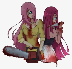 Alucrazymind, Blood, Chainsaw, Clothes, Fluttershed, - Cartoon #3382372