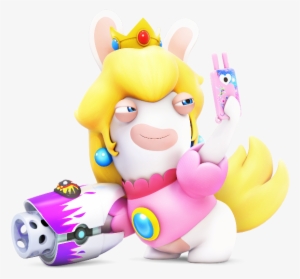 Rabbid Peach - Rabbidskingdombattle - Mario Rabbids Kingdom Battle Characters #3382646