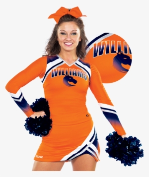 Cheerleader Uniform Ultrafuse Sublimation Layout Uniform - Orange Cheer Uniforms #3383737