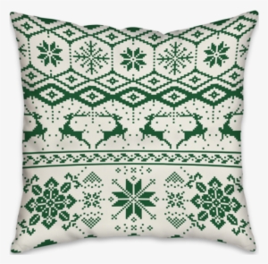 Christmas Sweater - Niedliches Grünes Ren Und Schneeflocken Geschenkpapier #3384068