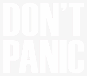 Don't Panic Logo - Logo Don T Panic #3384255