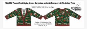 Ugly Christmas Jumper Costume Creative Apparel - Longsleeve Shirt: Long Sleeve: Ugly Cardigan Costume #3384526