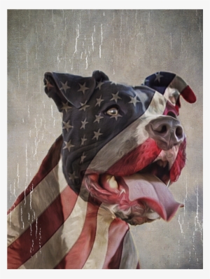 La Maxpa Printed Building Men T Shirt Patriotic Paw - Pit Bull Flag Shirt #3384574