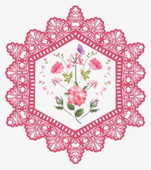 Florals And Lace Is A Downloadable Machine Embroidery - Baptism #3385587