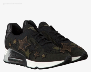 Black Ash Sneakers Lucky Star Textile - Skechers Work Shoes Women #3386029