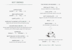 Operating Hours - - Cafe #3386409