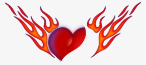How To Set Use Flaming Heart Icon Png - Flaming Heart Clipart #3387320