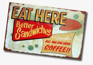 Eat At Black Mountain Coffee Shop & Cafe - Diner Food Advertising Tin Signs (eat Here) #3387419