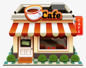 Shop Clipart Storefront - Coffee Shop Clipart Png #3387458