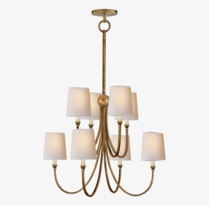 Reed Large Chandelier In Hand-rubbed Antique Bra - Visual Comfort Reed Chandelier #3387535