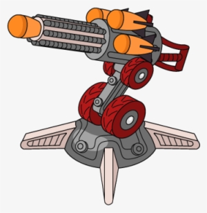 Fg Deco Xmas Wk2 Nerf Missile Turret - Family Guy Quest For Stuff Robot #3387942