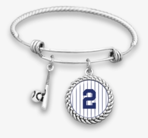 Derek Jeter Collection - New York Baseball #2 Charm Bracelet Derek Jeter Bracelet #3387993