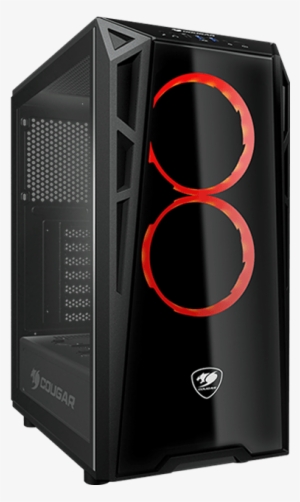 Turret Tempered Glass, No Psu, Atx, Black, Mid Tower - Cougar Turret #3388124